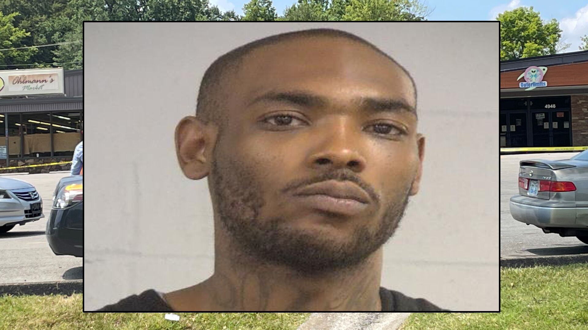 Laron Weston (mugshot against scene background)